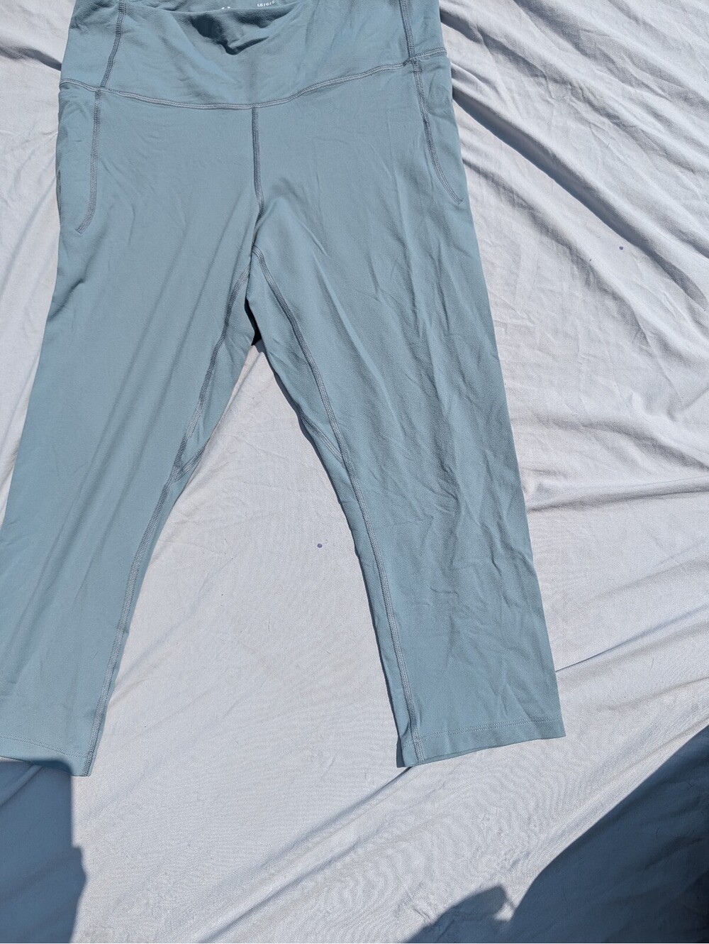 Under Armour Women's Blue Sage Capri Fitness Leggings size  Large